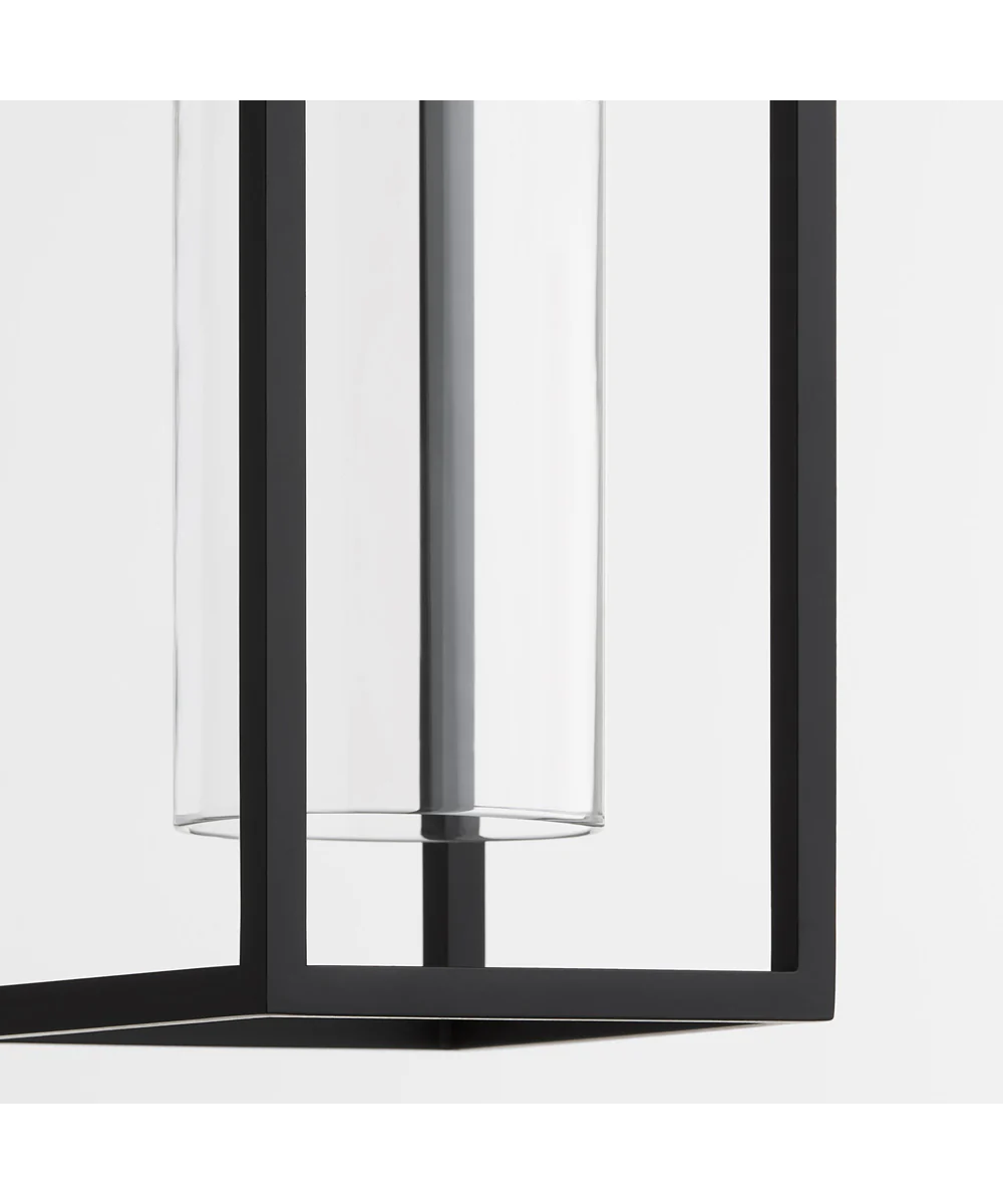 Delgado Outdoor Wall Lantern Wall Mount Light Fixture Matte Black - Image 4
