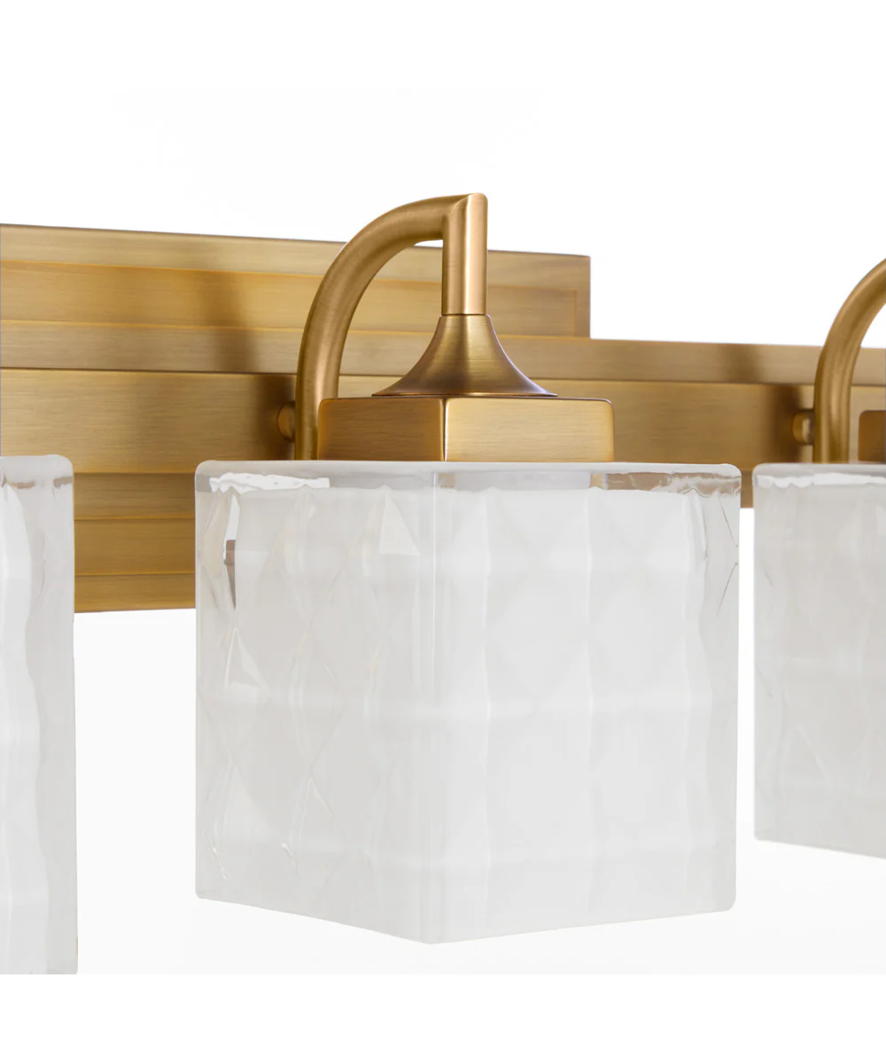 Diamonte 3-light Bath Vanity Light Brushed Brass - Image 3