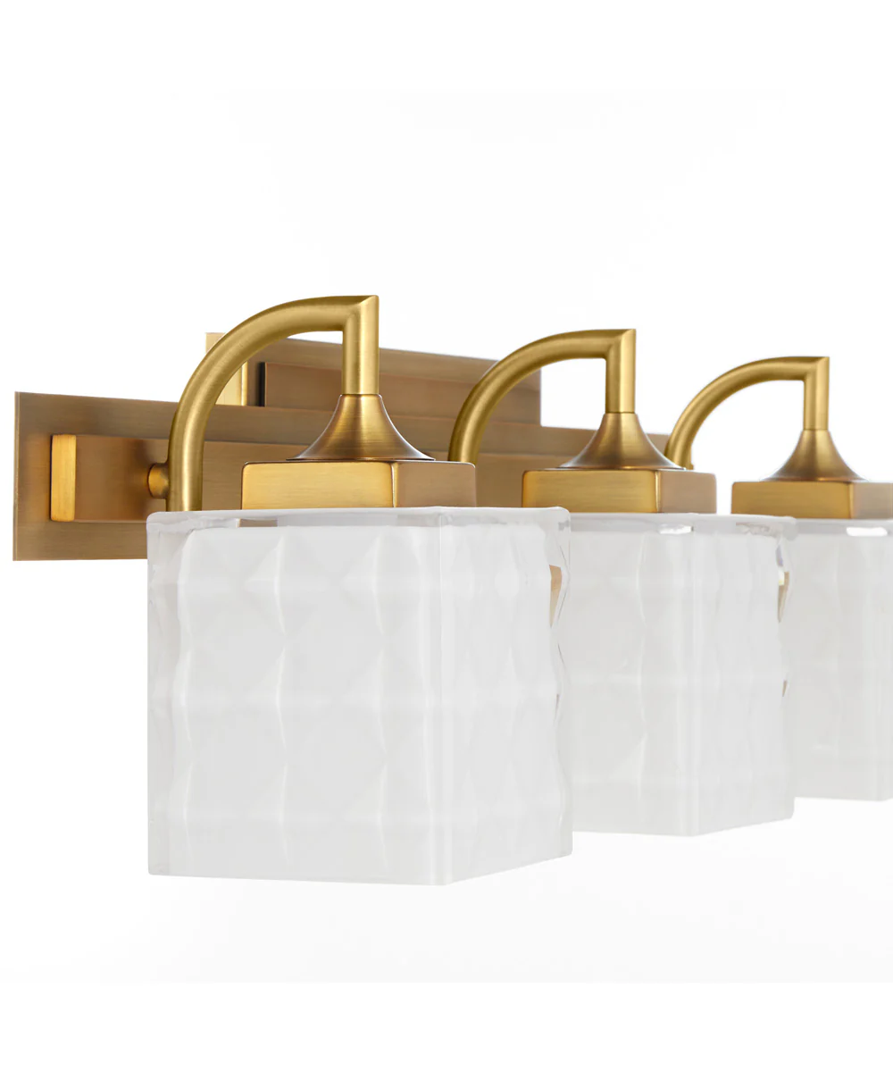 Diamonte 3-light Bath Vanity Light Brushed Brass - Image 4