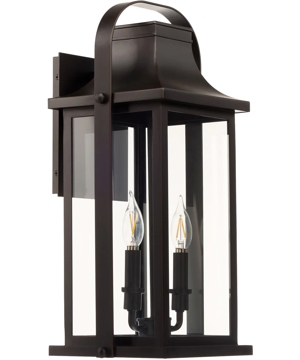 Downey Outdoor Wall Lantern Wall Mount Light Fixture Bronze - Image 4