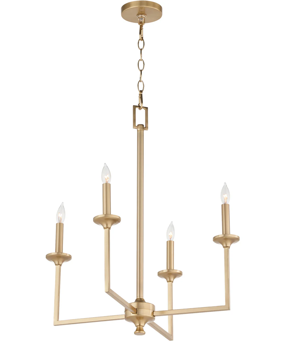Eldorado 4-light Chandelier Aged Brass - Image 2