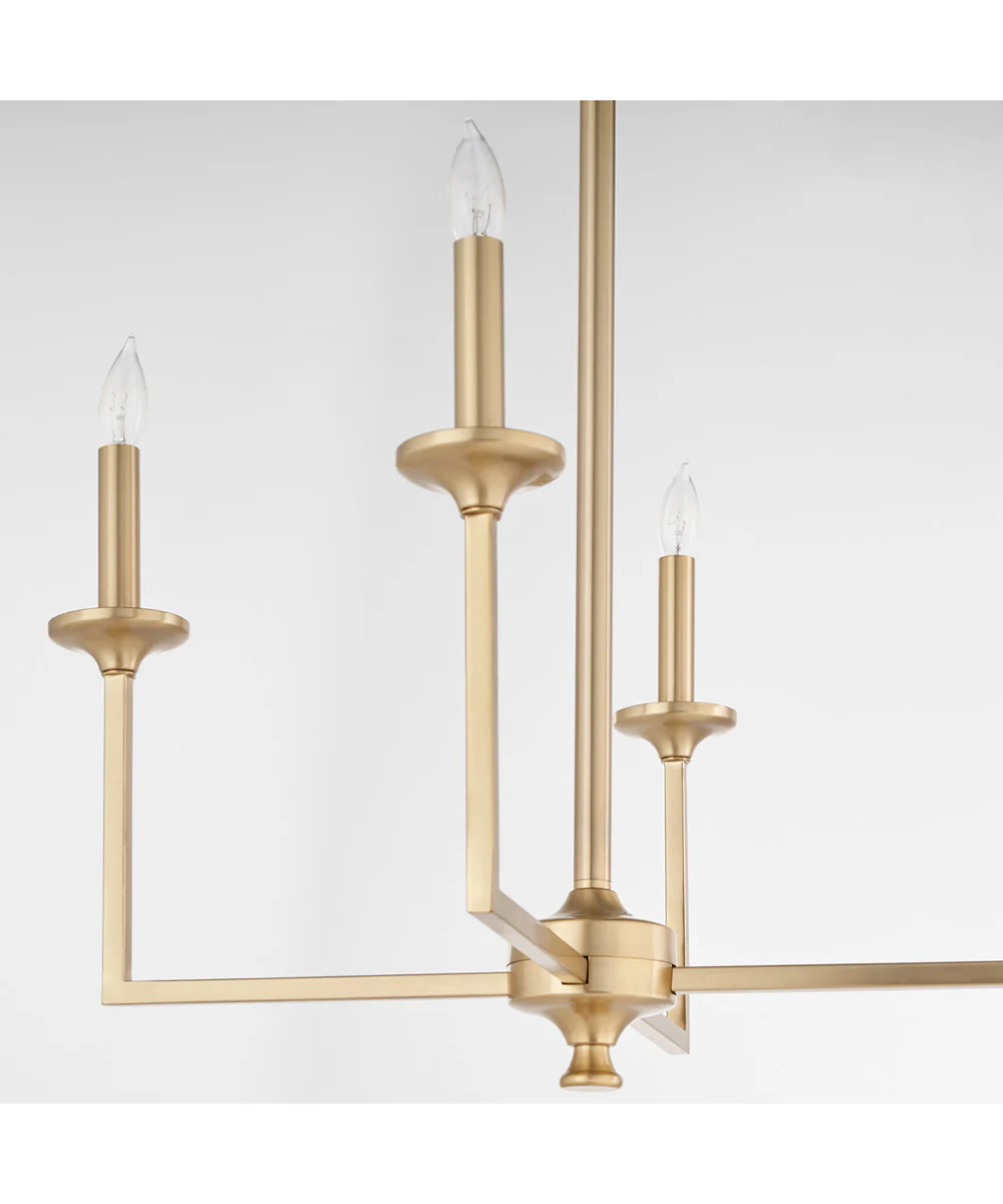 Eldorado 4-light Chandelier Aged Brass - Image 4