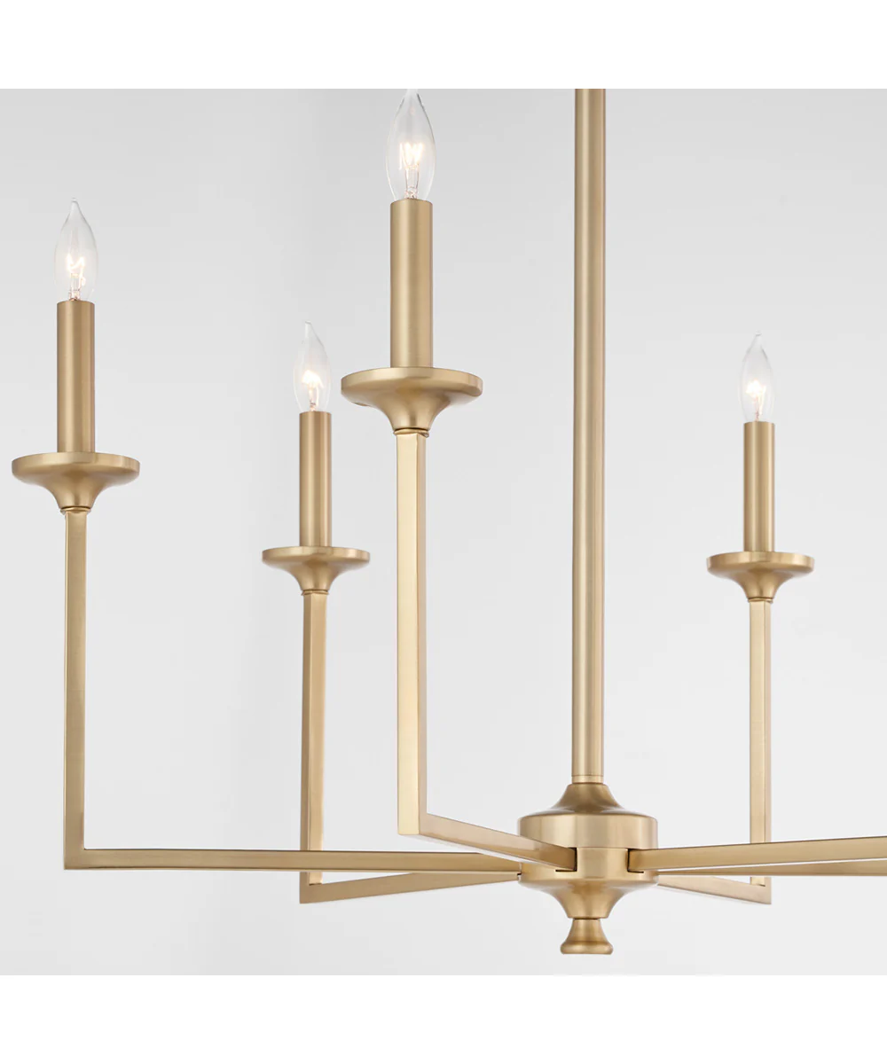 Eldorado 6-light Chandelier Aged Brass - Image 3