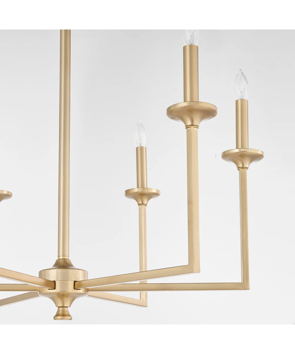 Eldorado 6-light Chandelier Aged Brass - Image 4