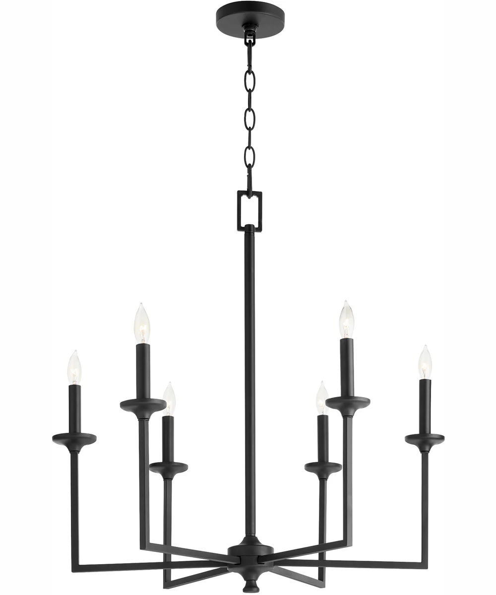 Eldorado 6-light Chandelier Matte Black - Image 2