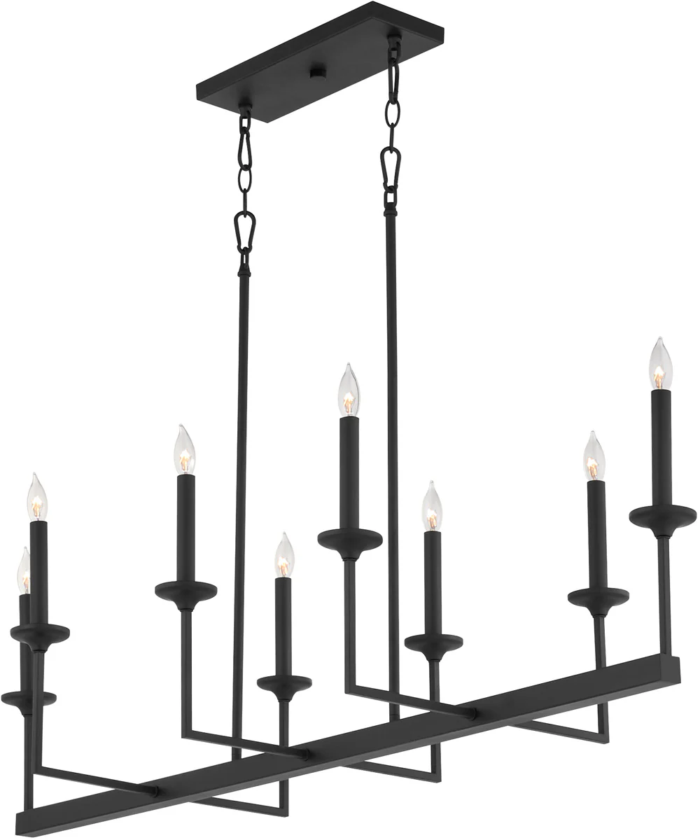 Eldorado 8-light Chandelier Matte Black - Image 2
