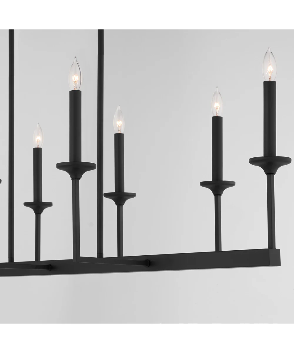 Eldorado 8-light Chandelier Matte Black - Image 3