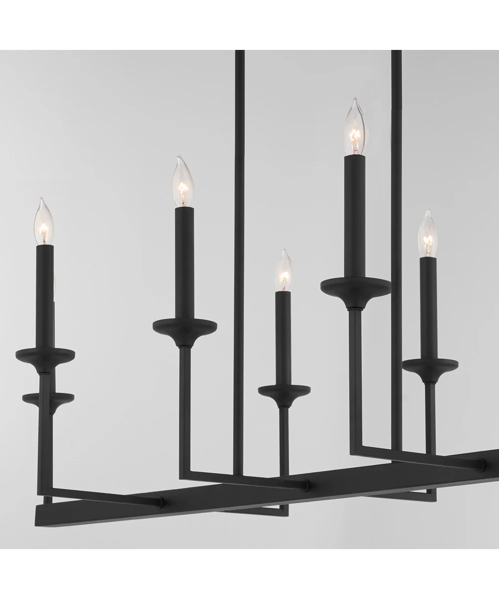 Eldorado 8-light Chandelier Matte Black - Image 4