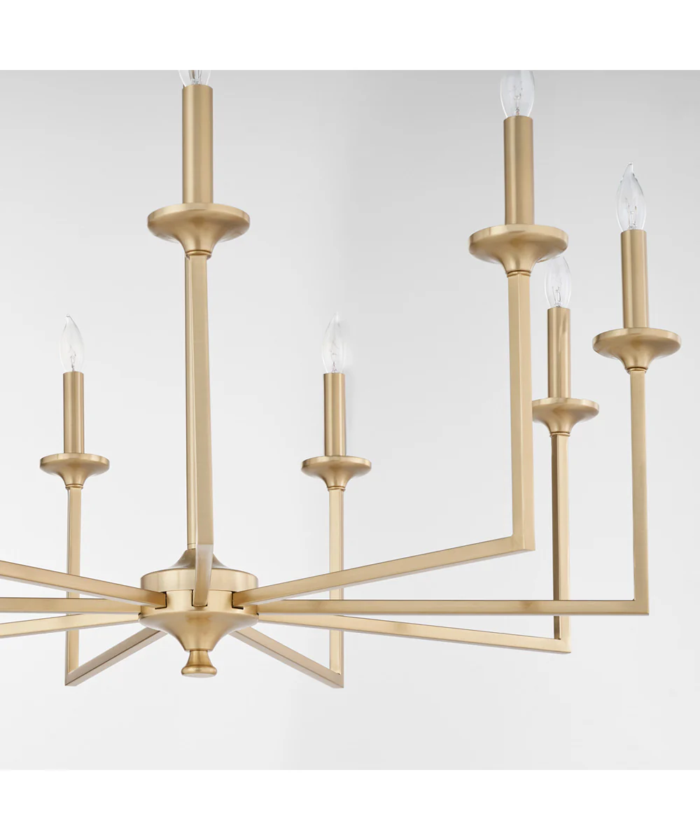 Eldorado 9-light Chandelier Aged Brass - Image 4