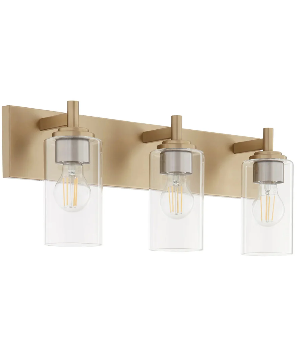 Fallstaff 3-light Bath Vanity Light Aged Brass - Image 4