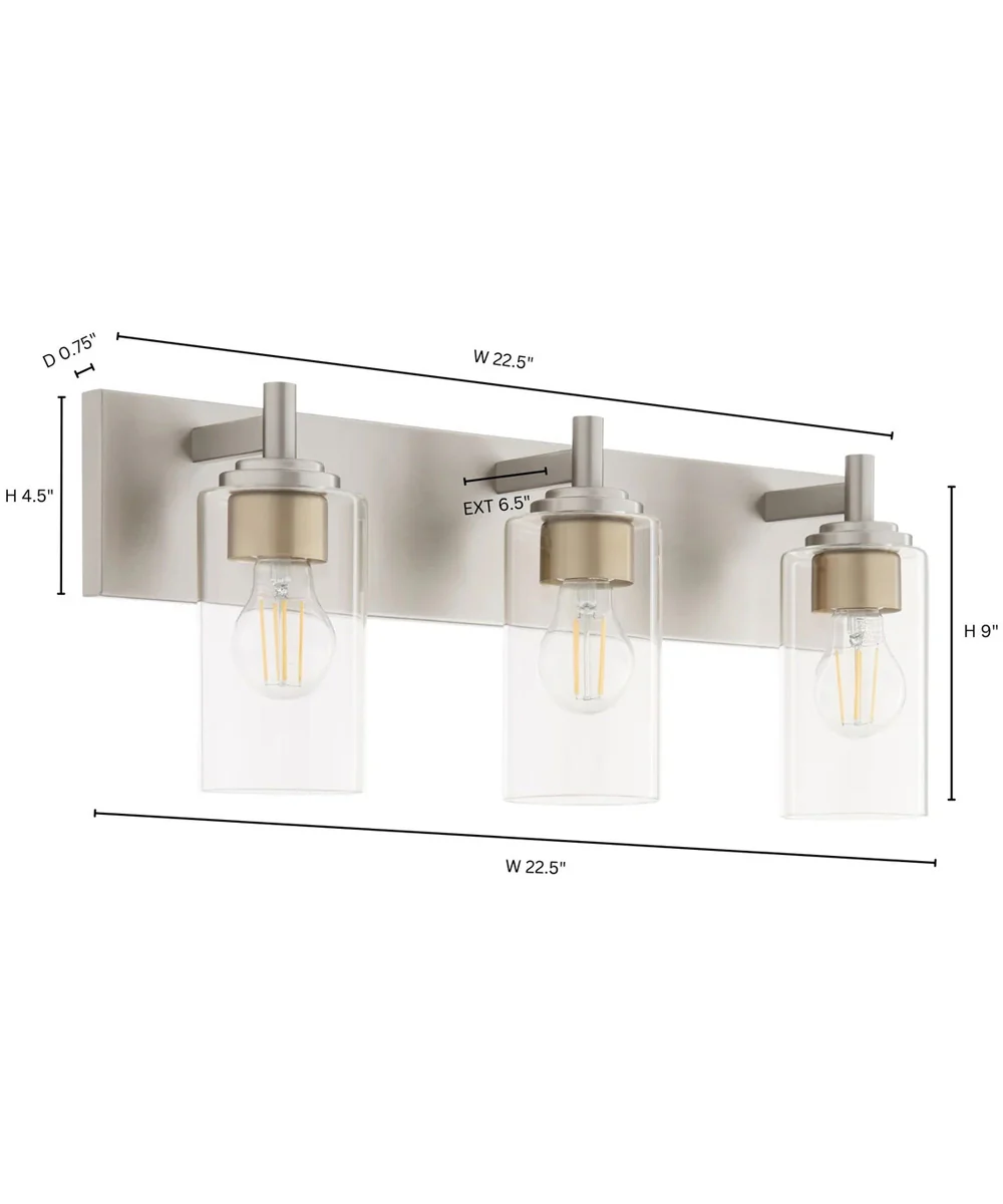 Fallstaff 3-light Bath Vanity Light Satin Nickel - Image 10