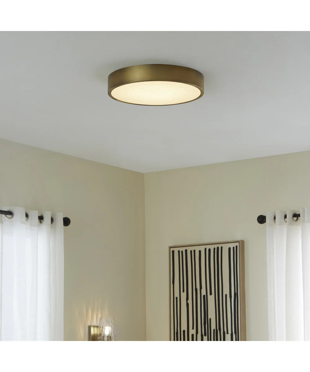 Floe 1-light LED Ceiling Flush Mount Brushed Brass - Image 5