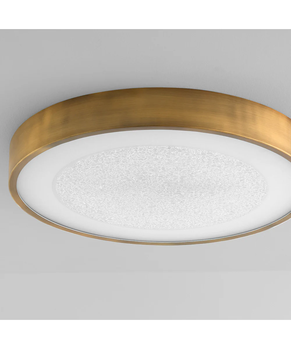 Floe 1-light LED Ceiling Flush Mount Brushed Brass - Image 3