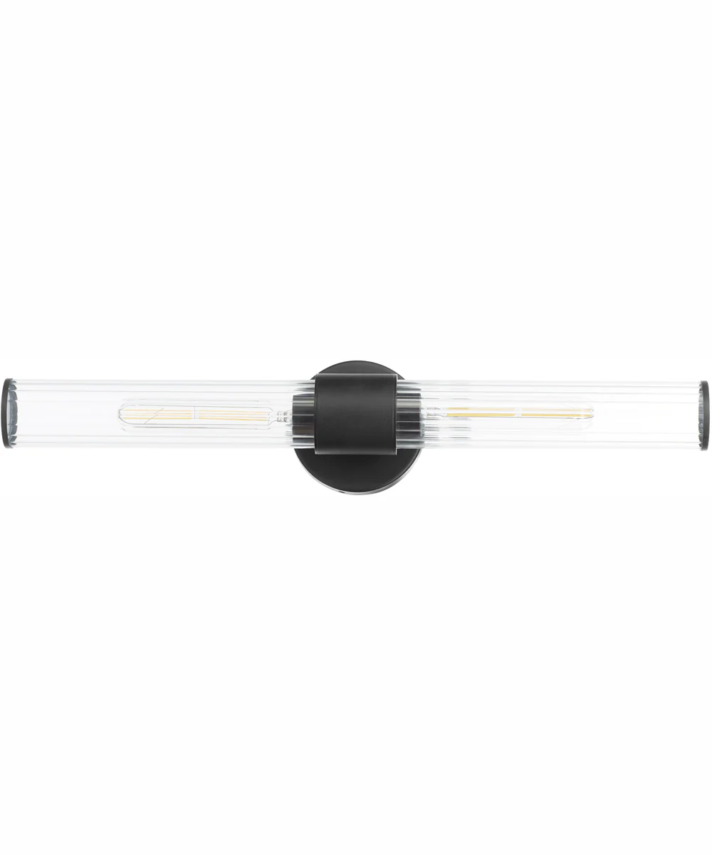 Fuze 2-light Wall Mount Light Fixture Textured Black