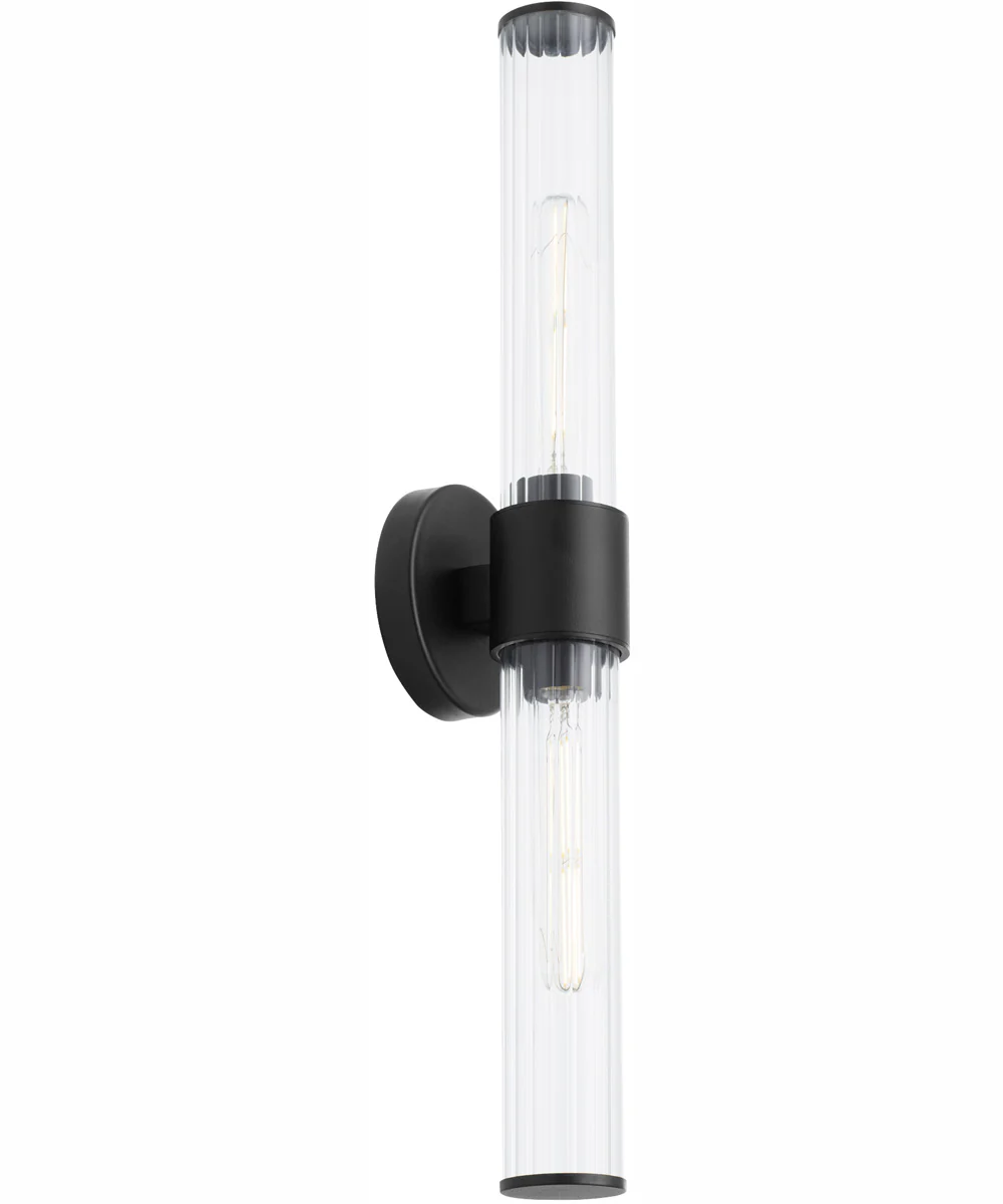 Fuze 2-light Wall Mount Light Fixture Textured Black - Image 3