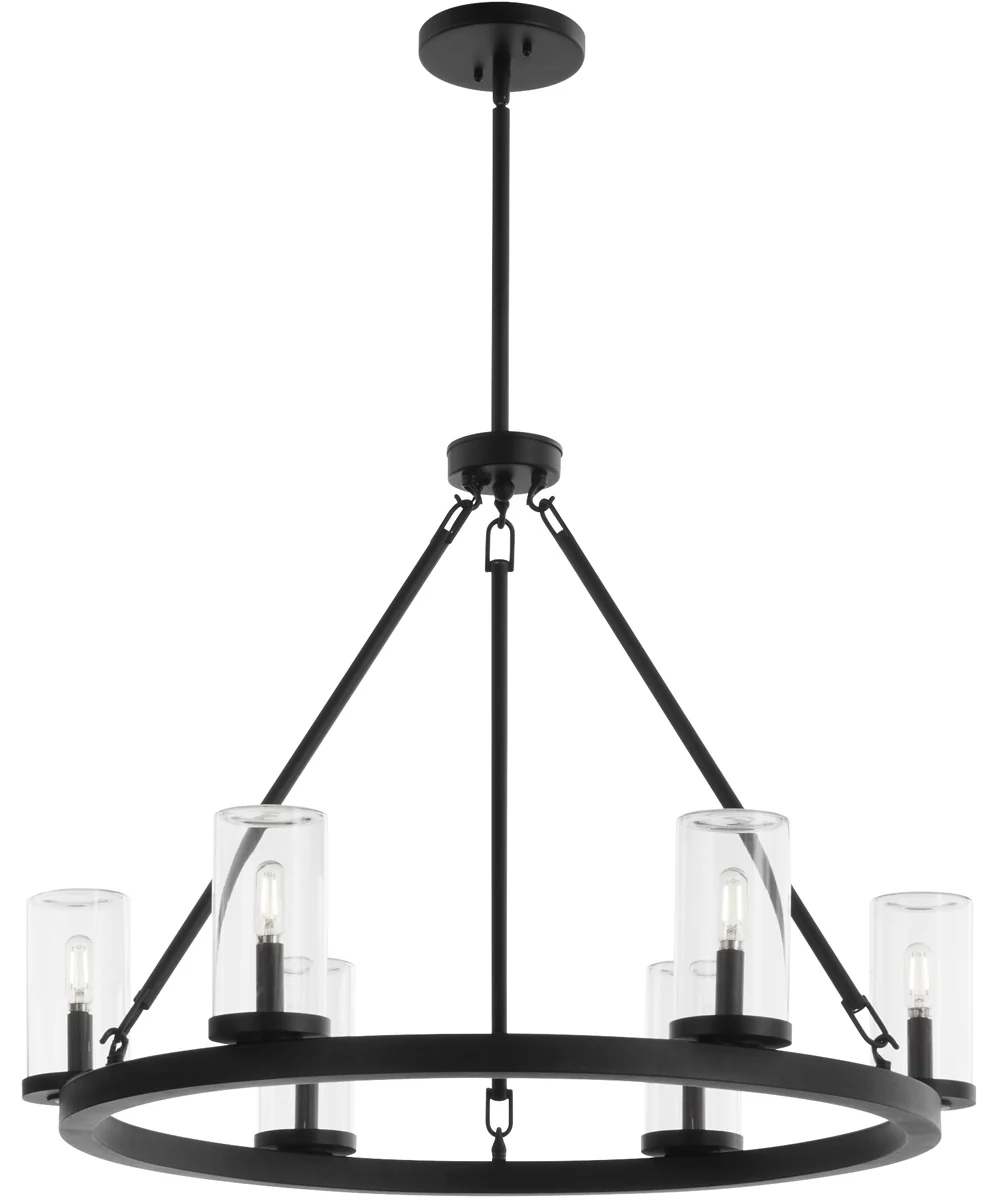 Gentry 6-light Chandelier Matte Black - Image 2