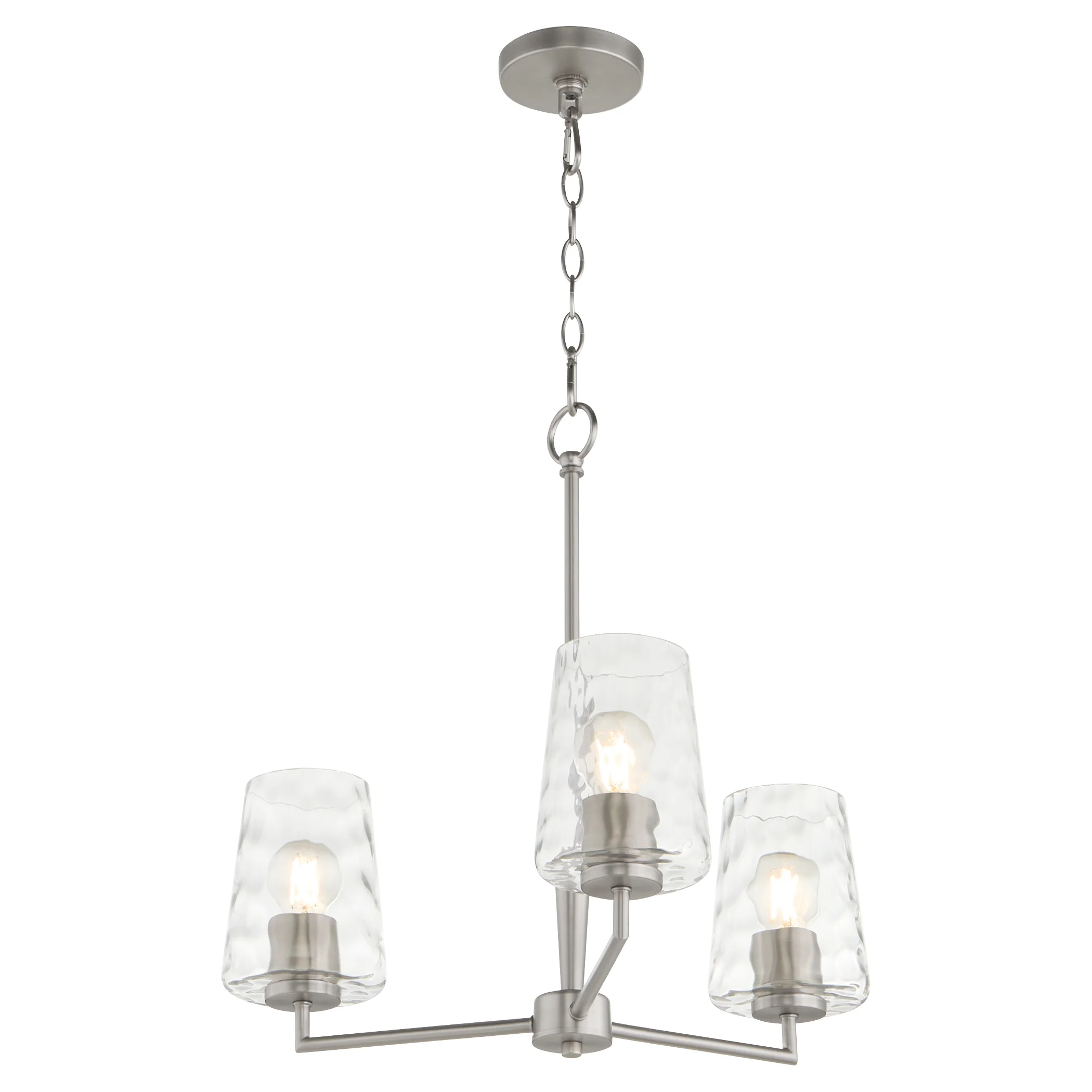 Goodwin 3-light Chandelier Satin Nickel - Image 2