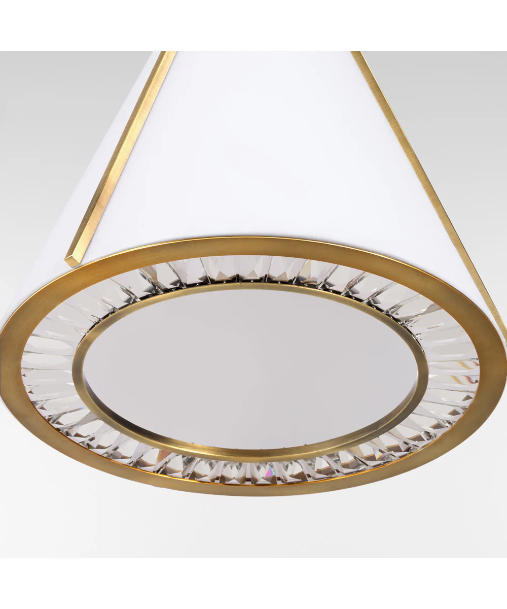 Gorham 3-light Pendant Brushed Brass - Image 4