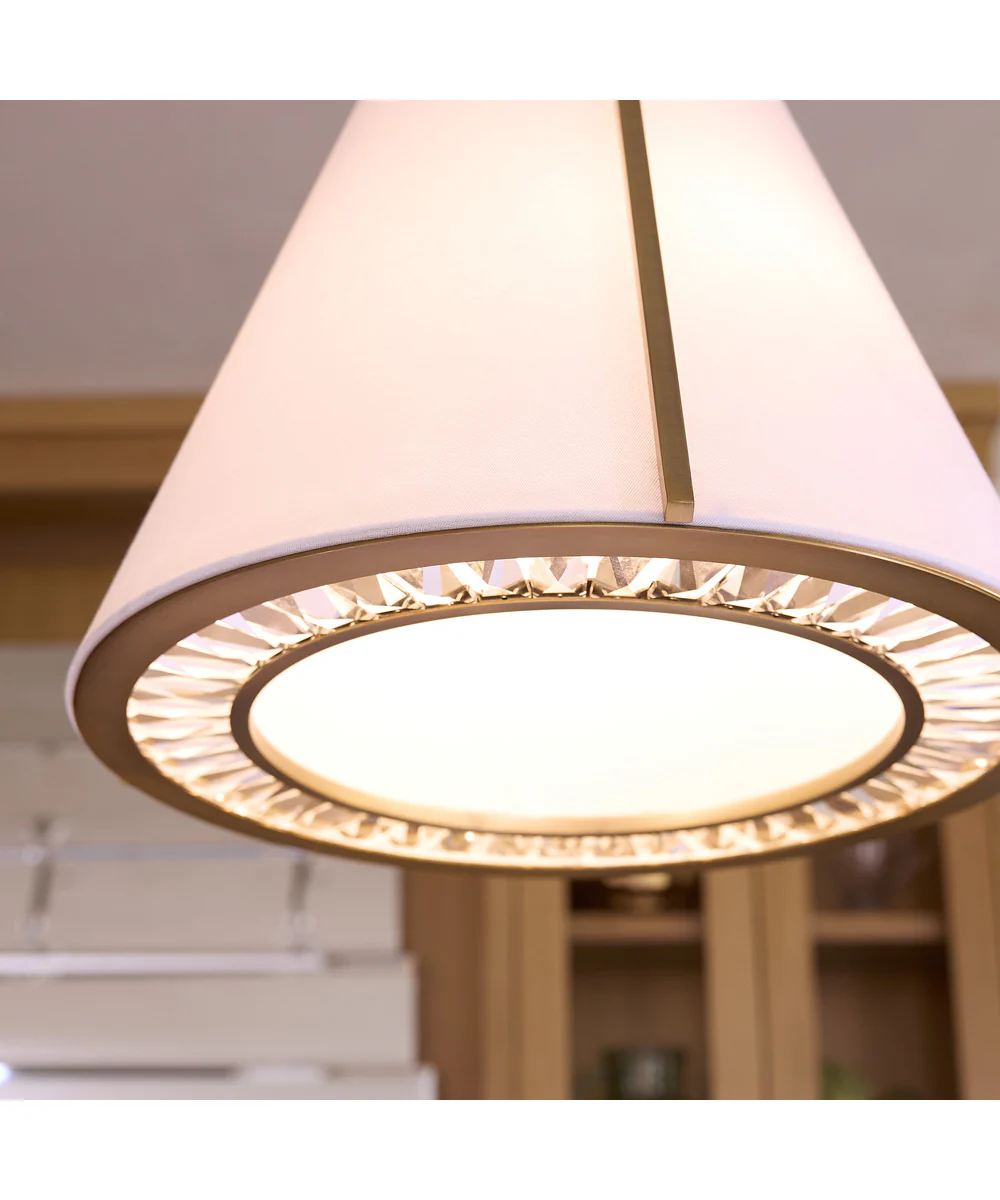 Gorham 3-light Pendant Brushed Brass - Image 6