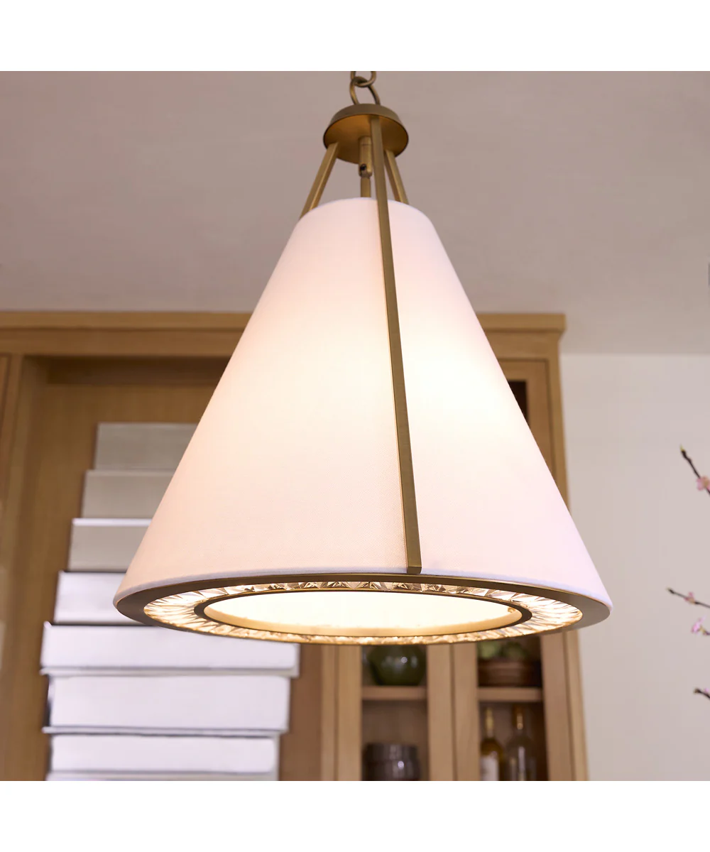 Gorham 3-light Pendant Brushed Brass - Image 7
