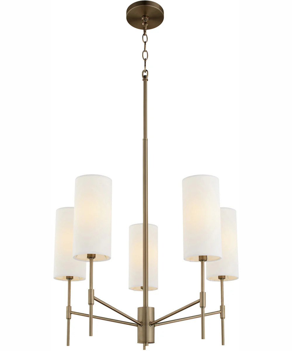 Hamilton 5-light Chandelier Dark Brass - Image 2