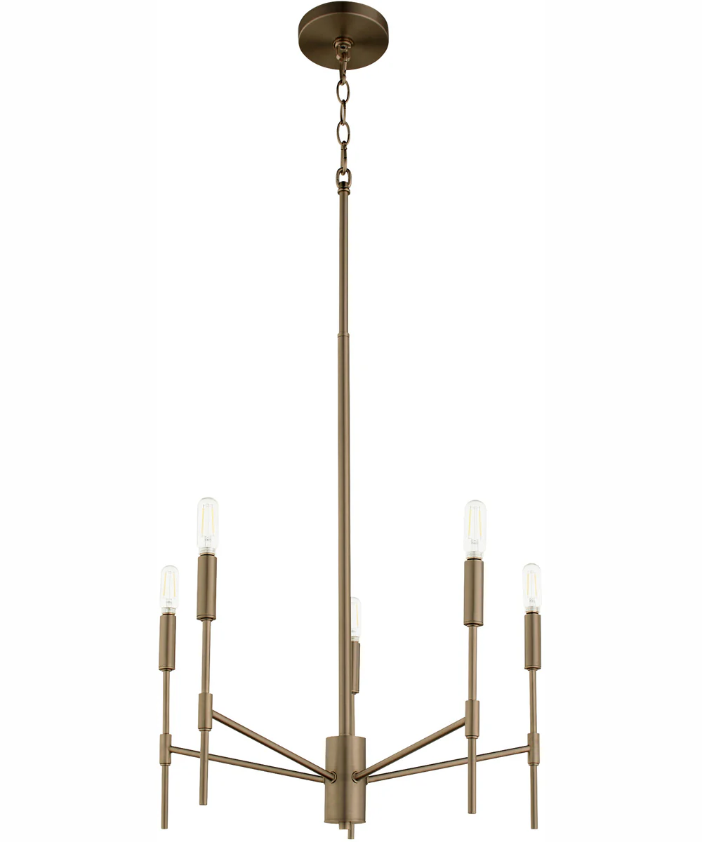 Hamilton 5-light Chandelier Dark Brass - Image 5