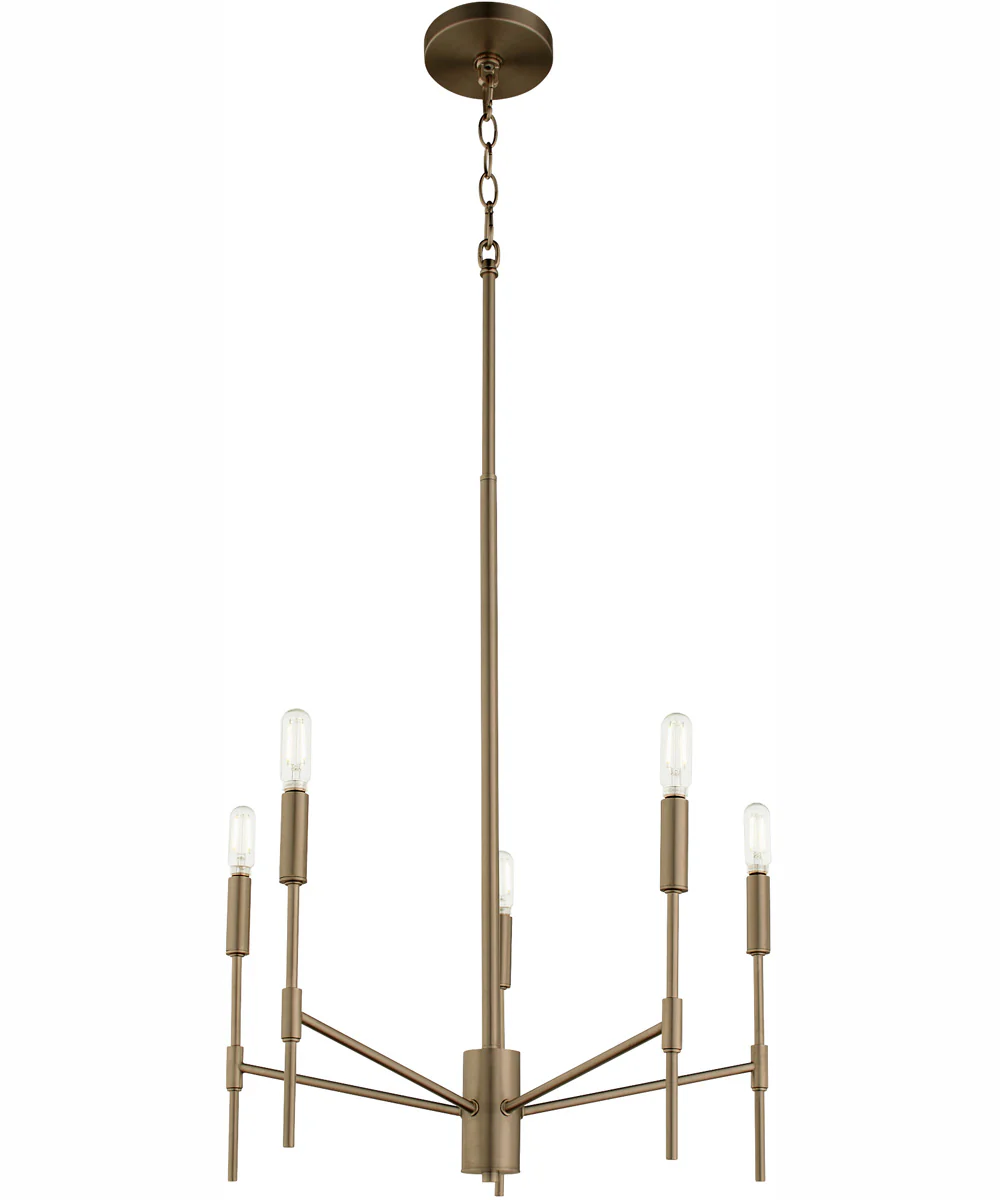 Hamilton 5-light Chandelier Dark Brass - Image 6