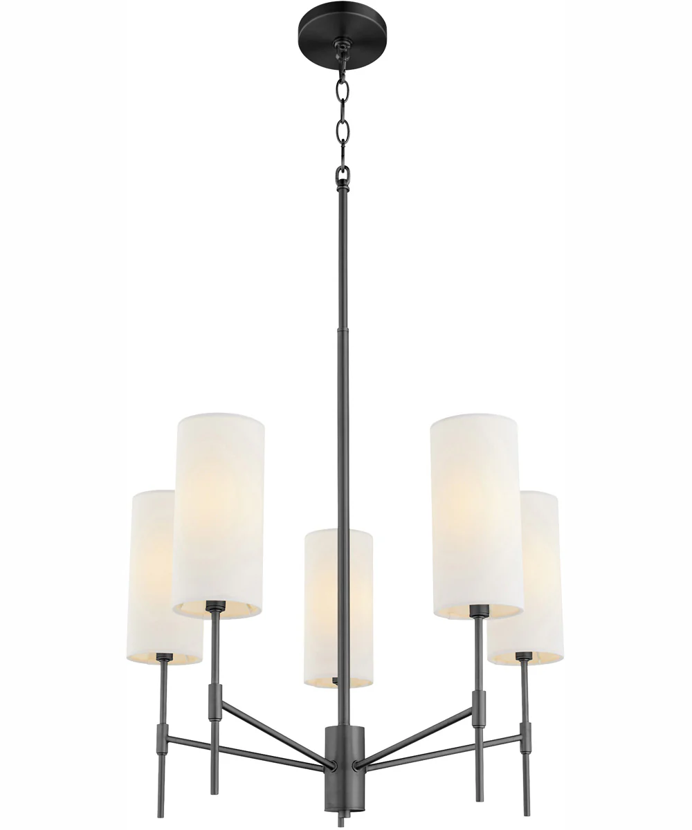 Hamilton 5-light Chandelier Matte Black - Image 2