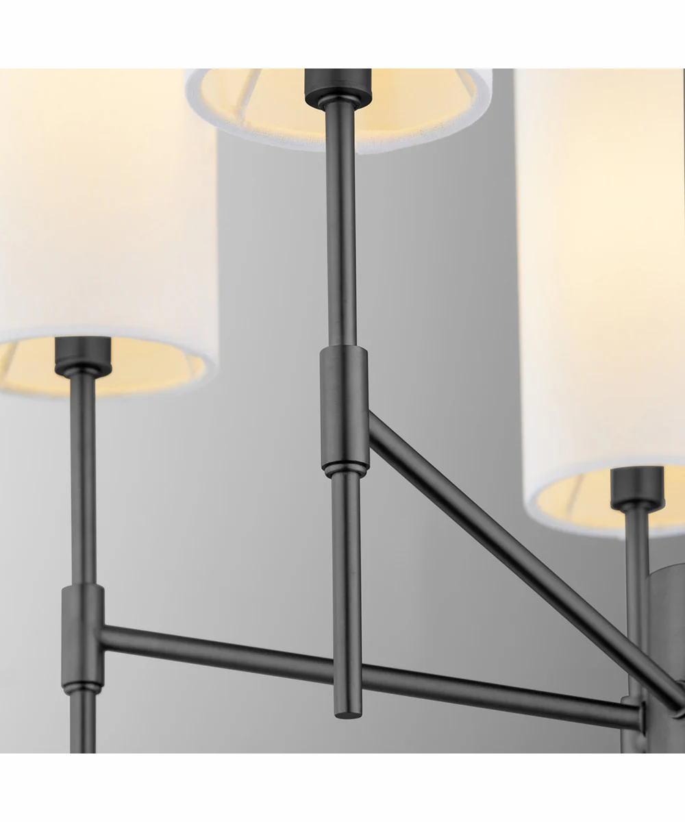 Hamilton 5-light Chandelier Matte Black - Image 3