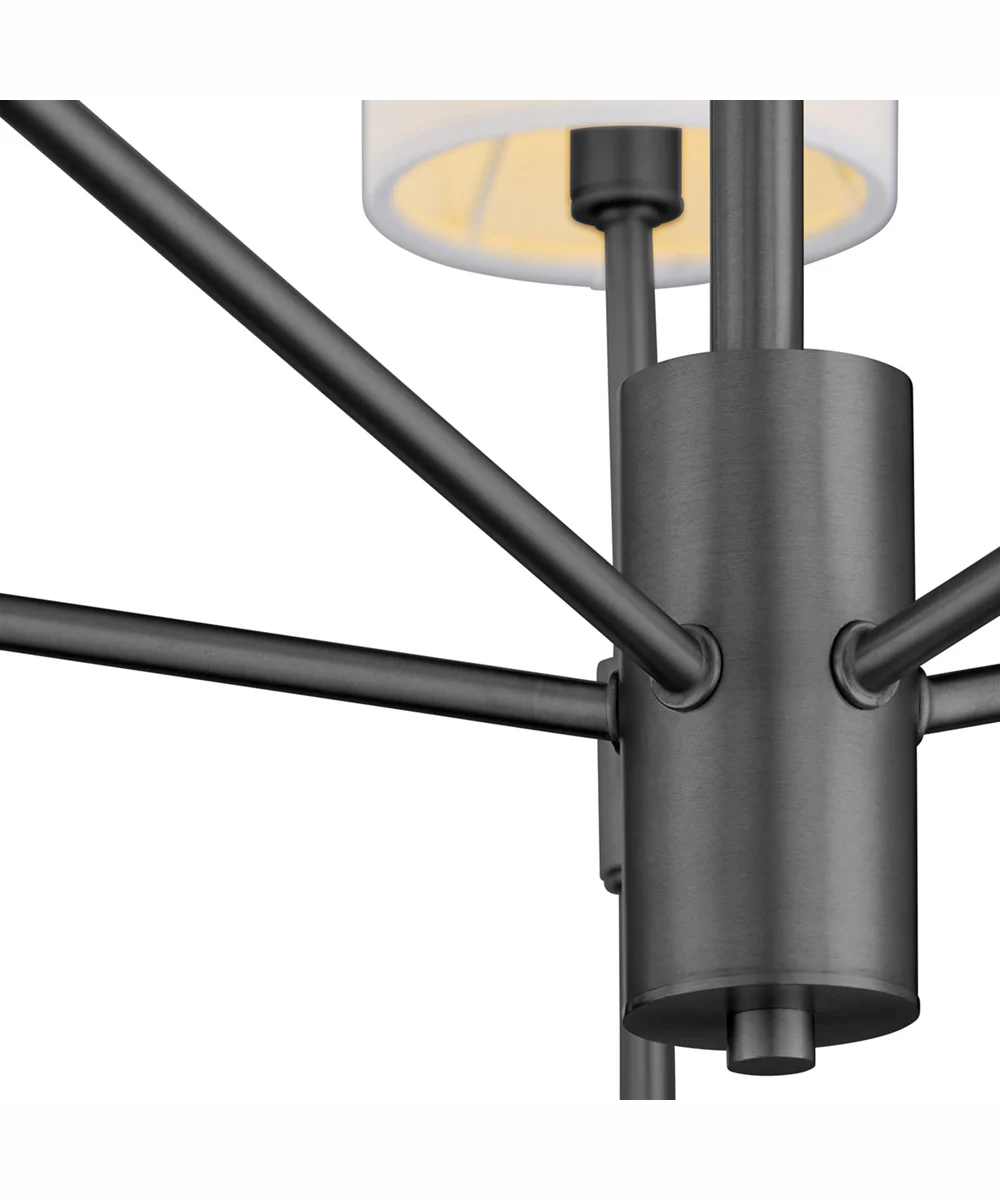 Hamilton 5-light Chandelier Matte Black - Image 4