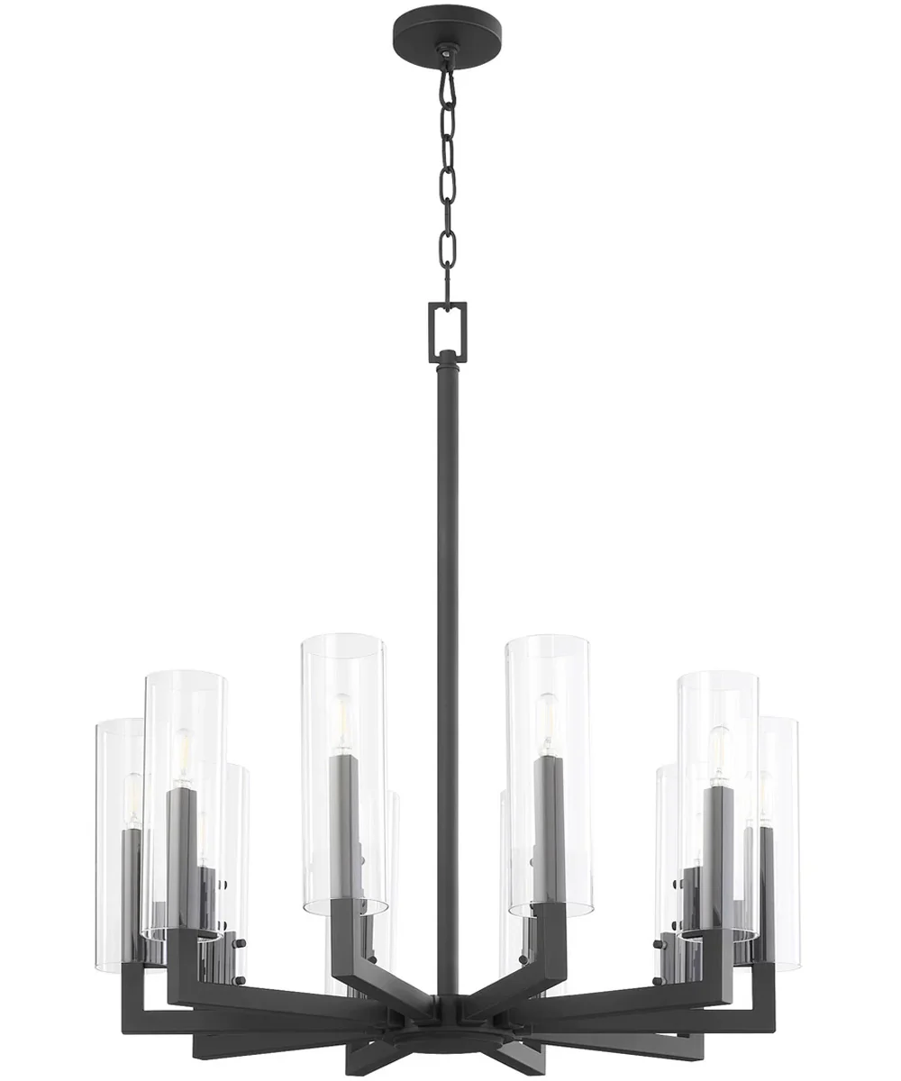 Harbin 10-light Chandelier Textured Black