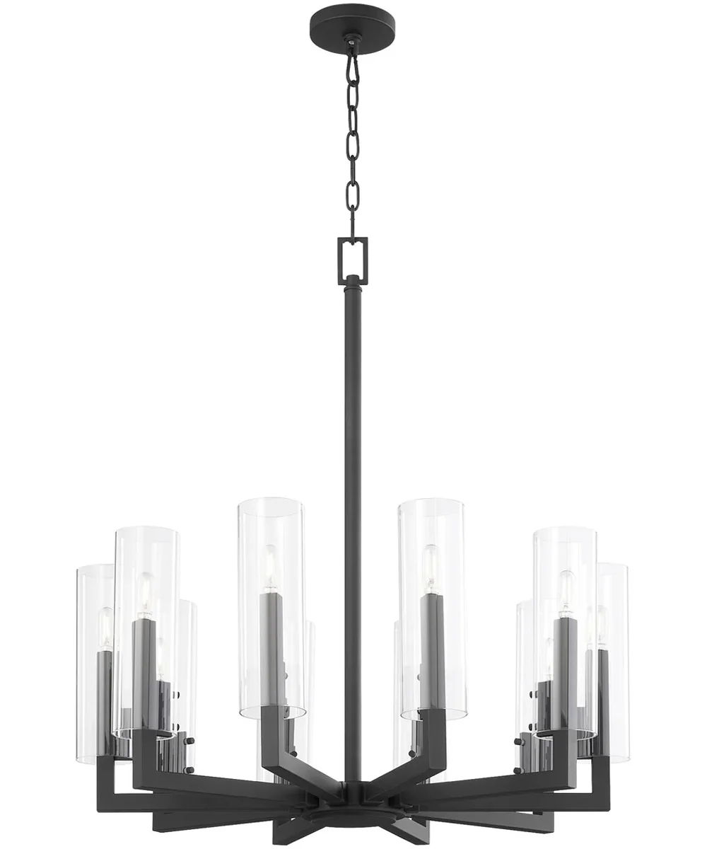 Harbin 10-light Chandelier Textured Black - Image 2