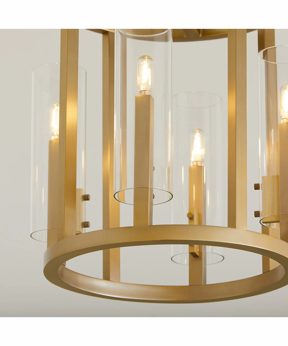 Harbin 4-light Entry Foyer Hall Chandelier Aged Brass - Image 5