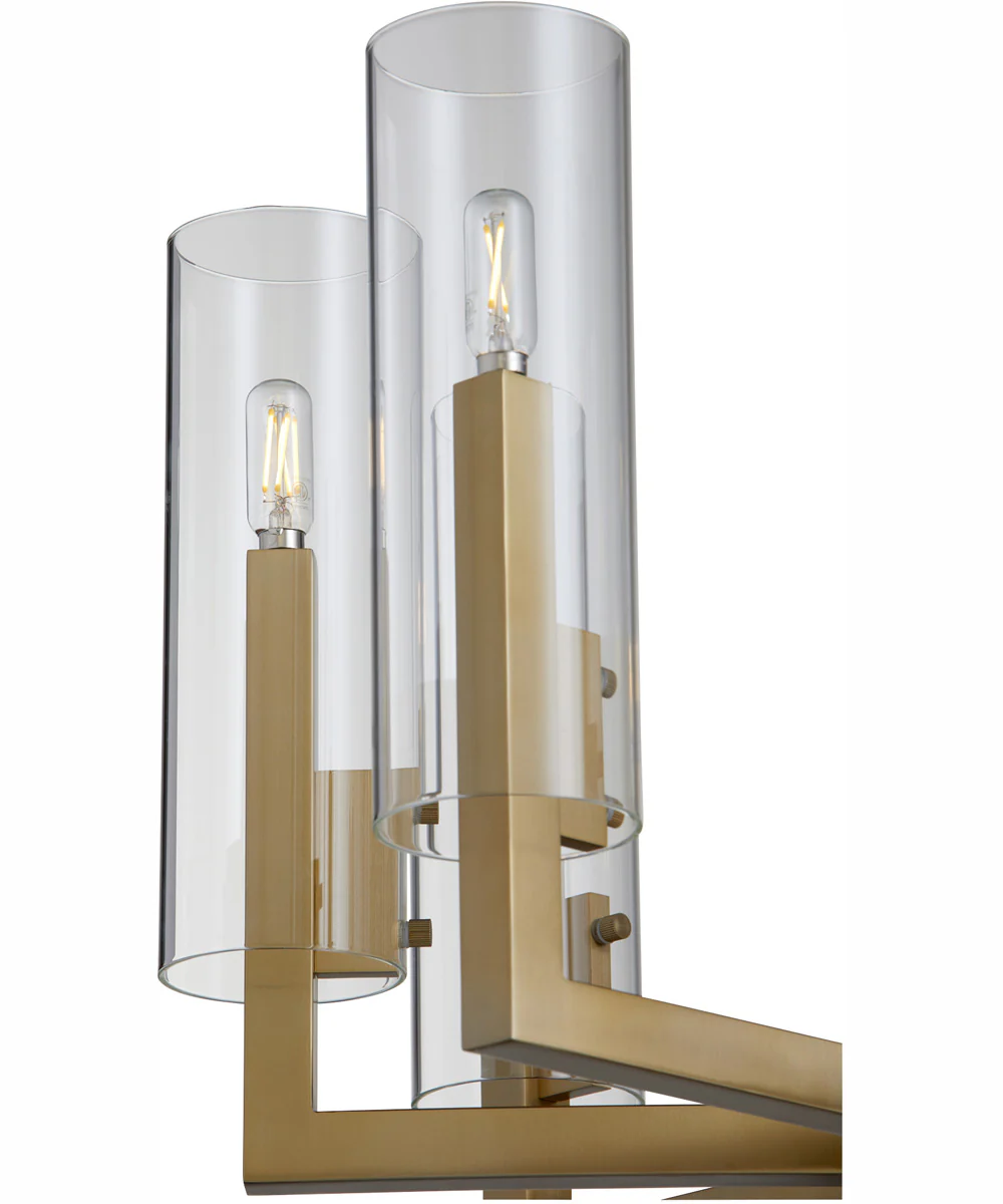 Harbin 8-light Chandelier Aged Brass - Image 2
