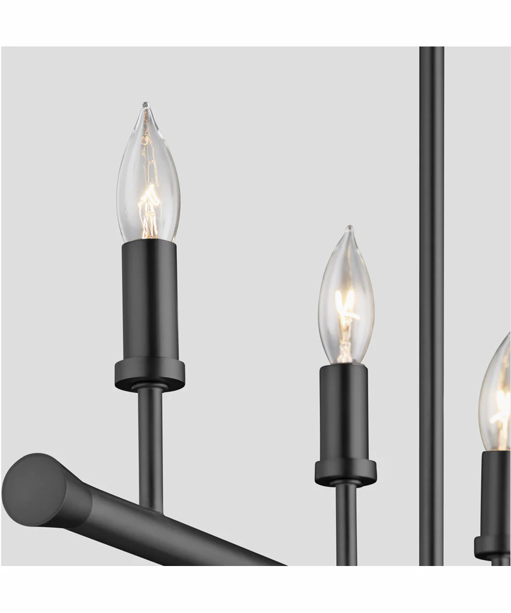 Harmony 5-light Chandelier Matte Black - Image 4