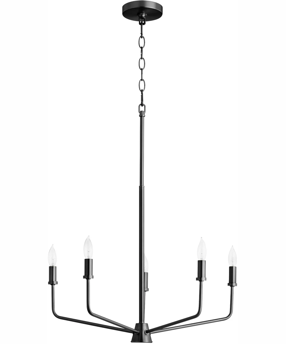 Harmony 5-light Chandelier Matte Black - Image 3