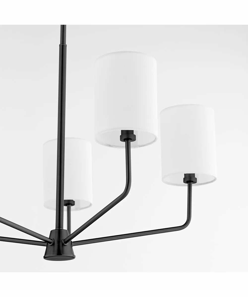 Harmony 5-light Chandelier Matte Black - Image 4