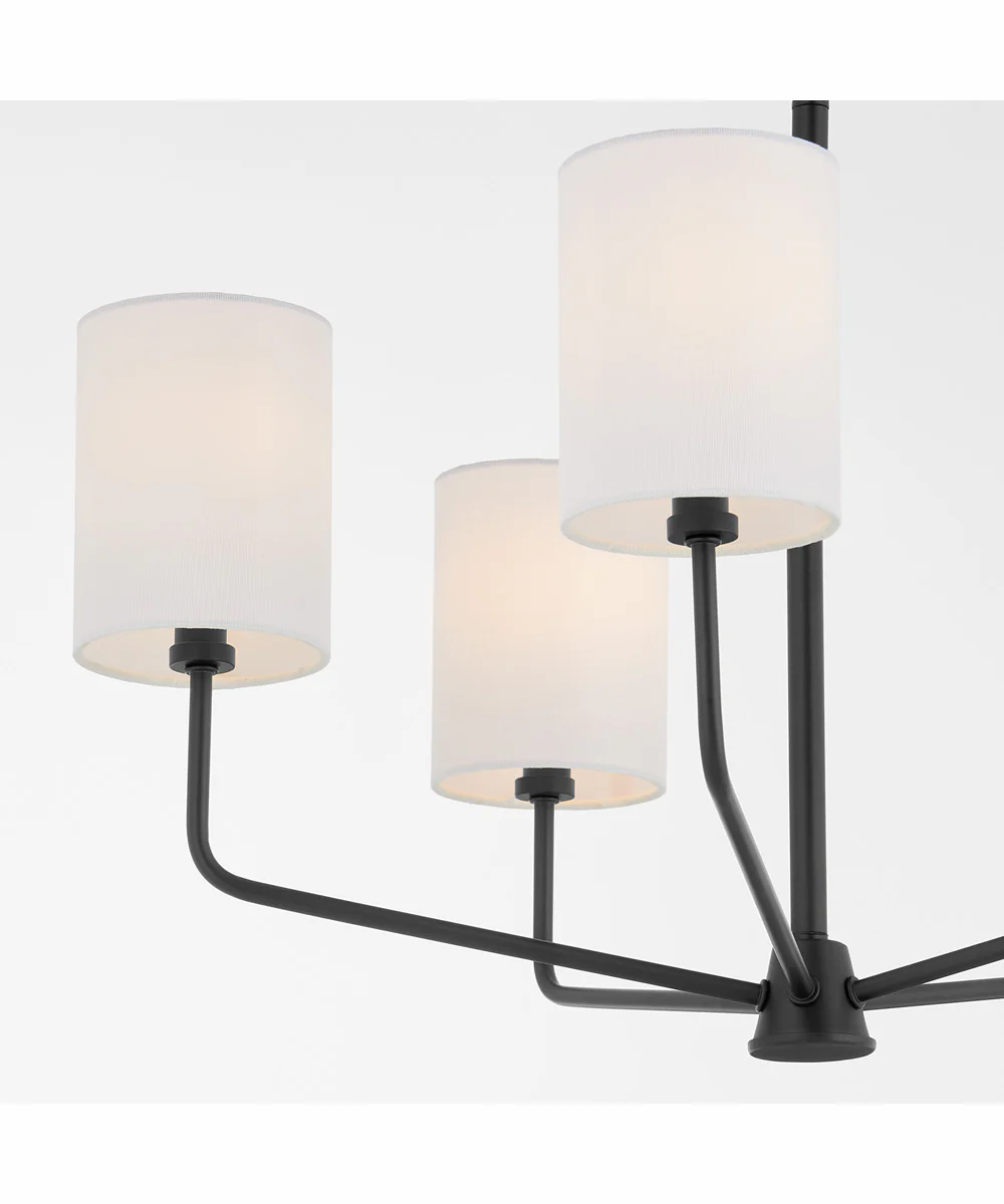 Harmony 5-light Chandelier Matte Black - Image 5