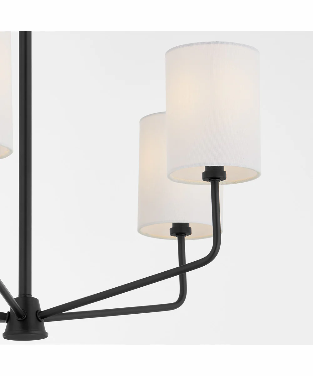 Harmony 5-light Chandelier Matte Black - Image 6