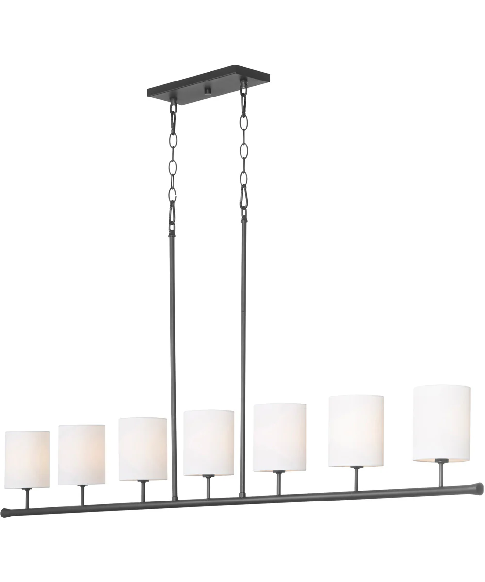 Harmony 7-light Chandelier Matte Black - Image 2