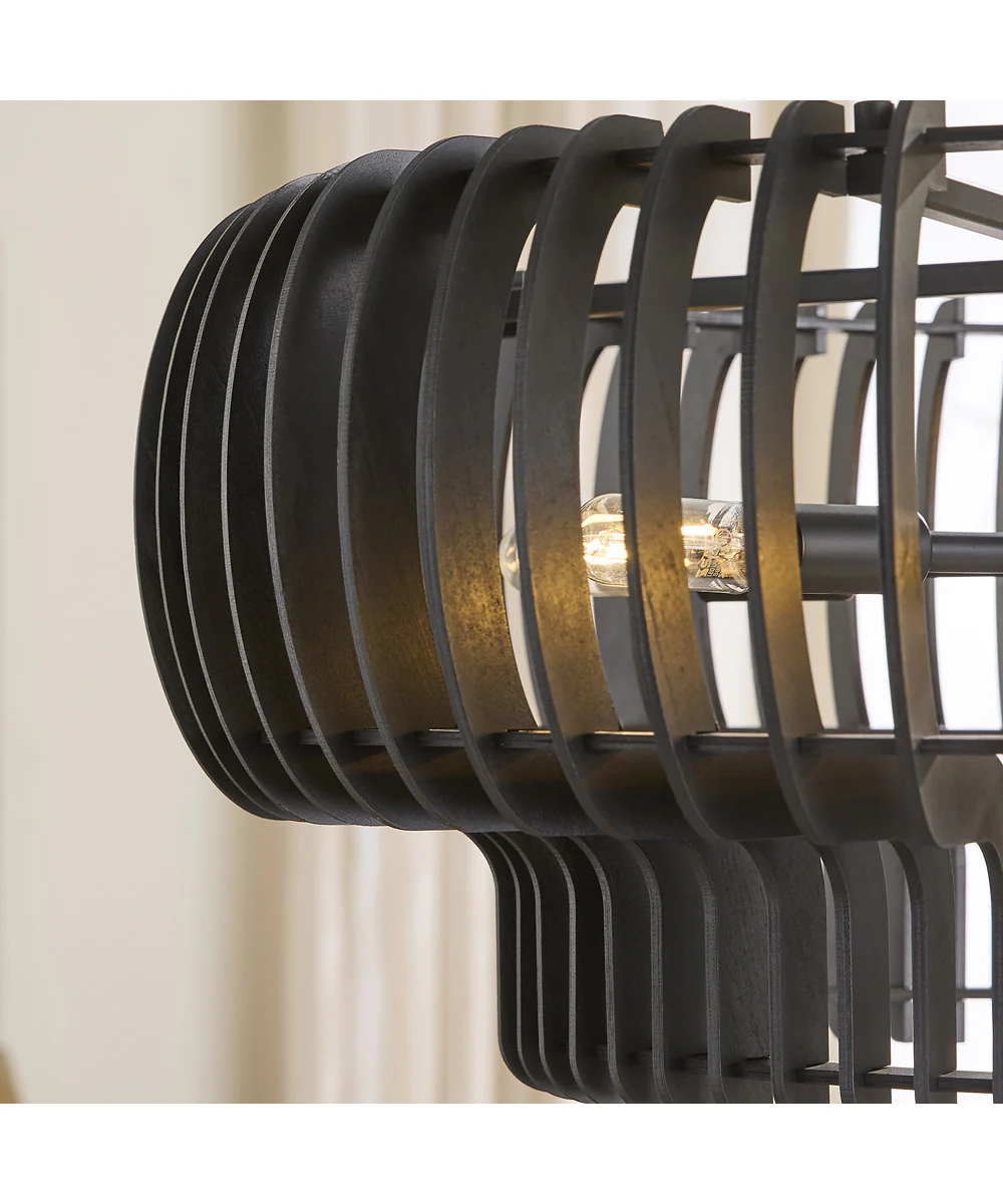 Harrelson 6-light Pendant Matte Black - Image 6