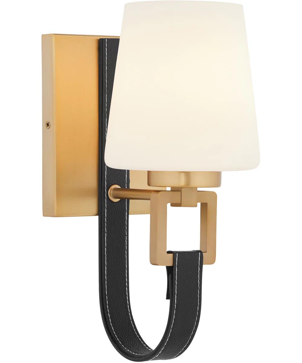 Hidalgo 1-light Wall Mount Light Fixture Aged Brass - Image 2