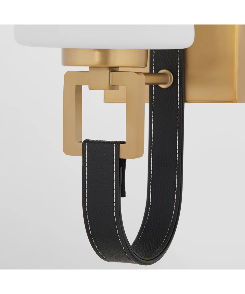 Hidalgo 1-light Wall Mount Light Fixture Aged Brass - Image 3