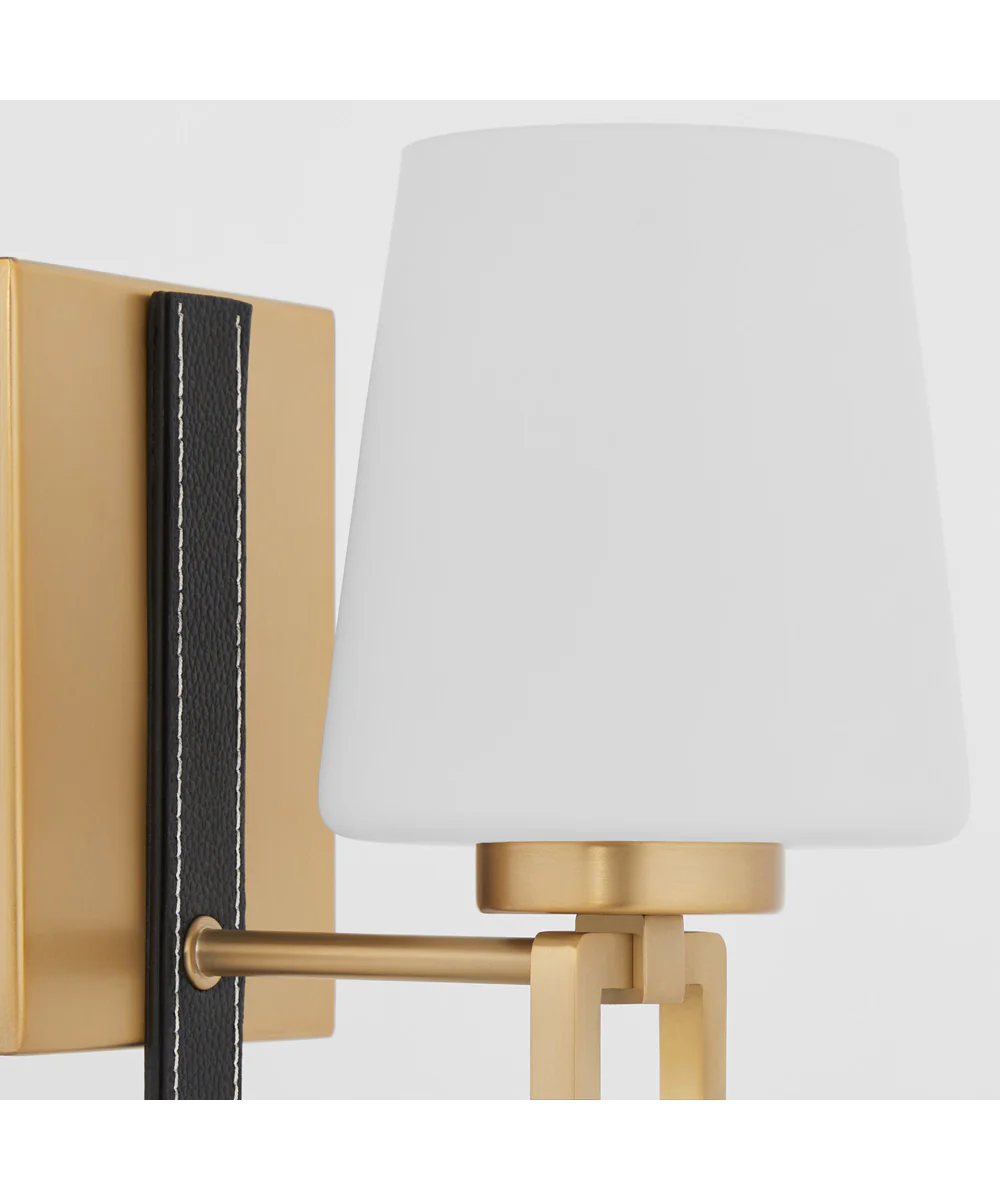 Hidalgo 1-light Wall Mount Light Fixture Aged Brass - Image 4