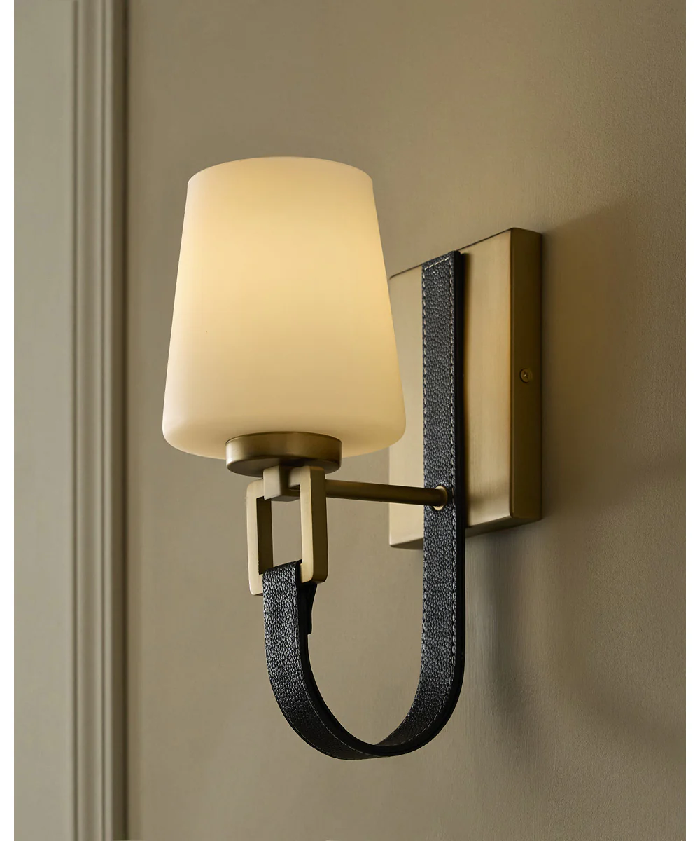 Hidalgo 1-light Wall Mount Light Fixture Aged Brass - Image 7