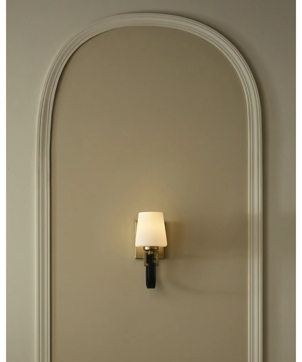 Hidalgo 1-light Wall Mount Light Fixture Aged Brass - Image 8