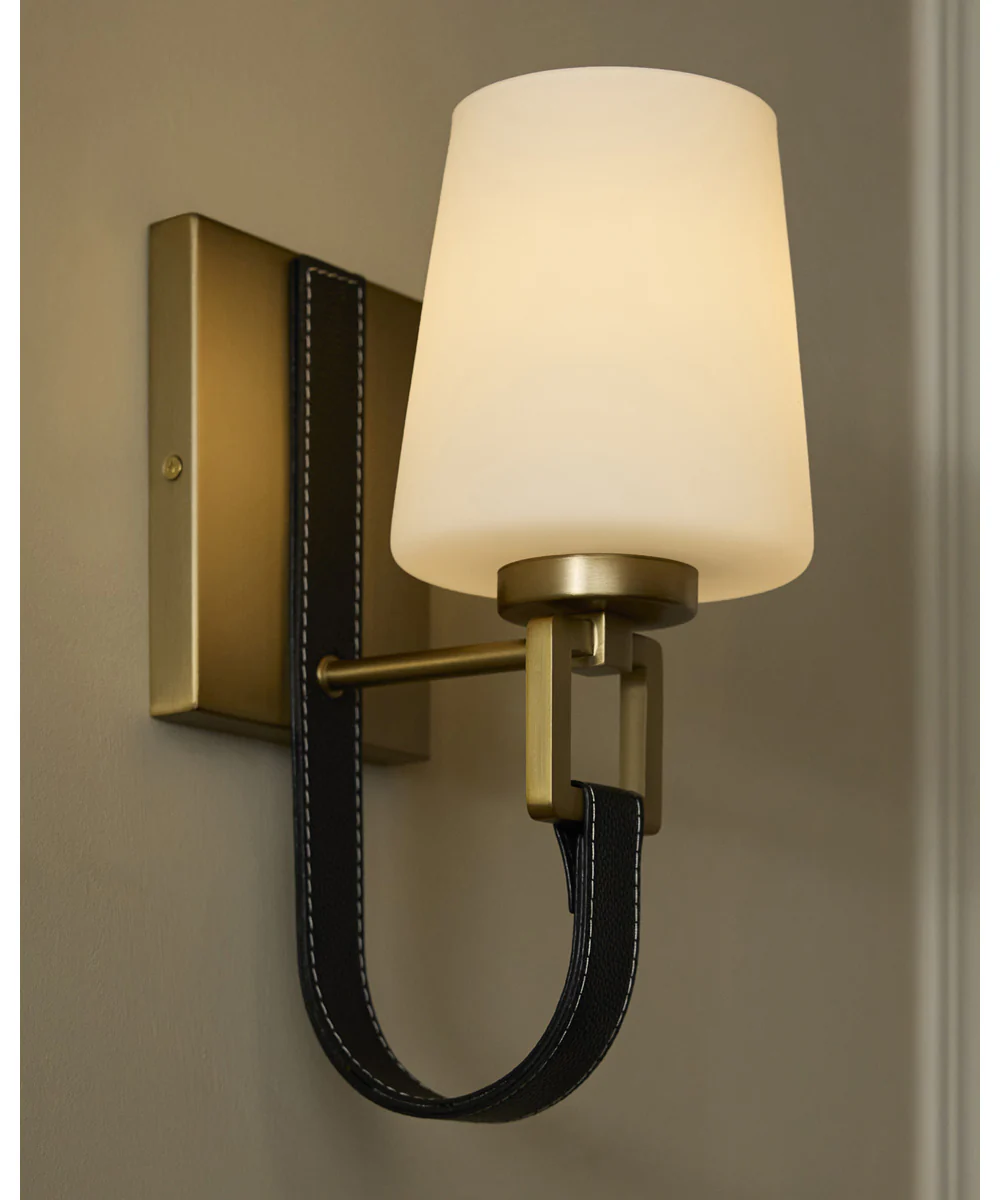 Hidalgo 1-light Wall Mount Light Fixture Aged Brass - Image 9