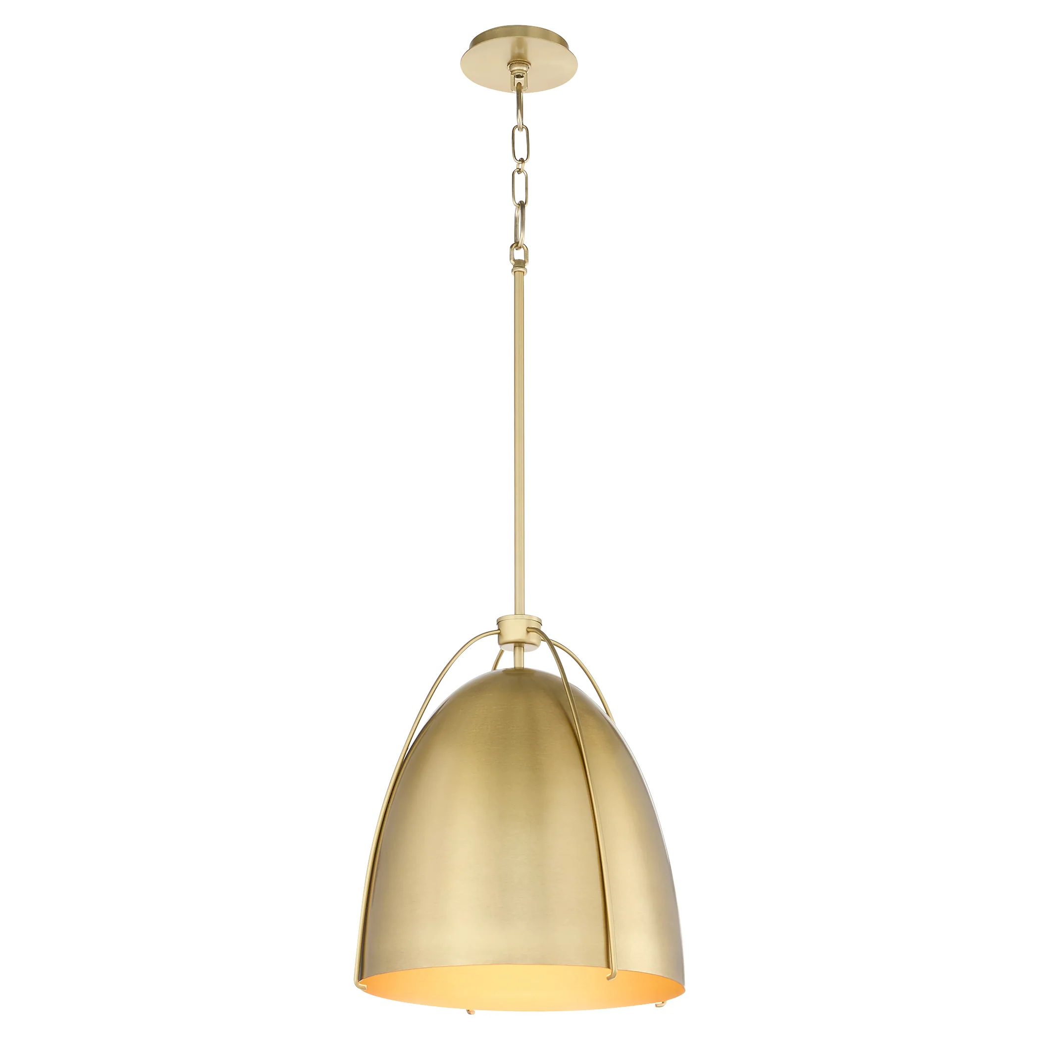 Jamie 3-light Pendant Aged Brass - Image 2