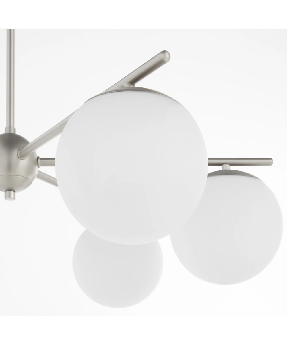 Jasper 6-light Chandelier Satin Nickel - Image 3