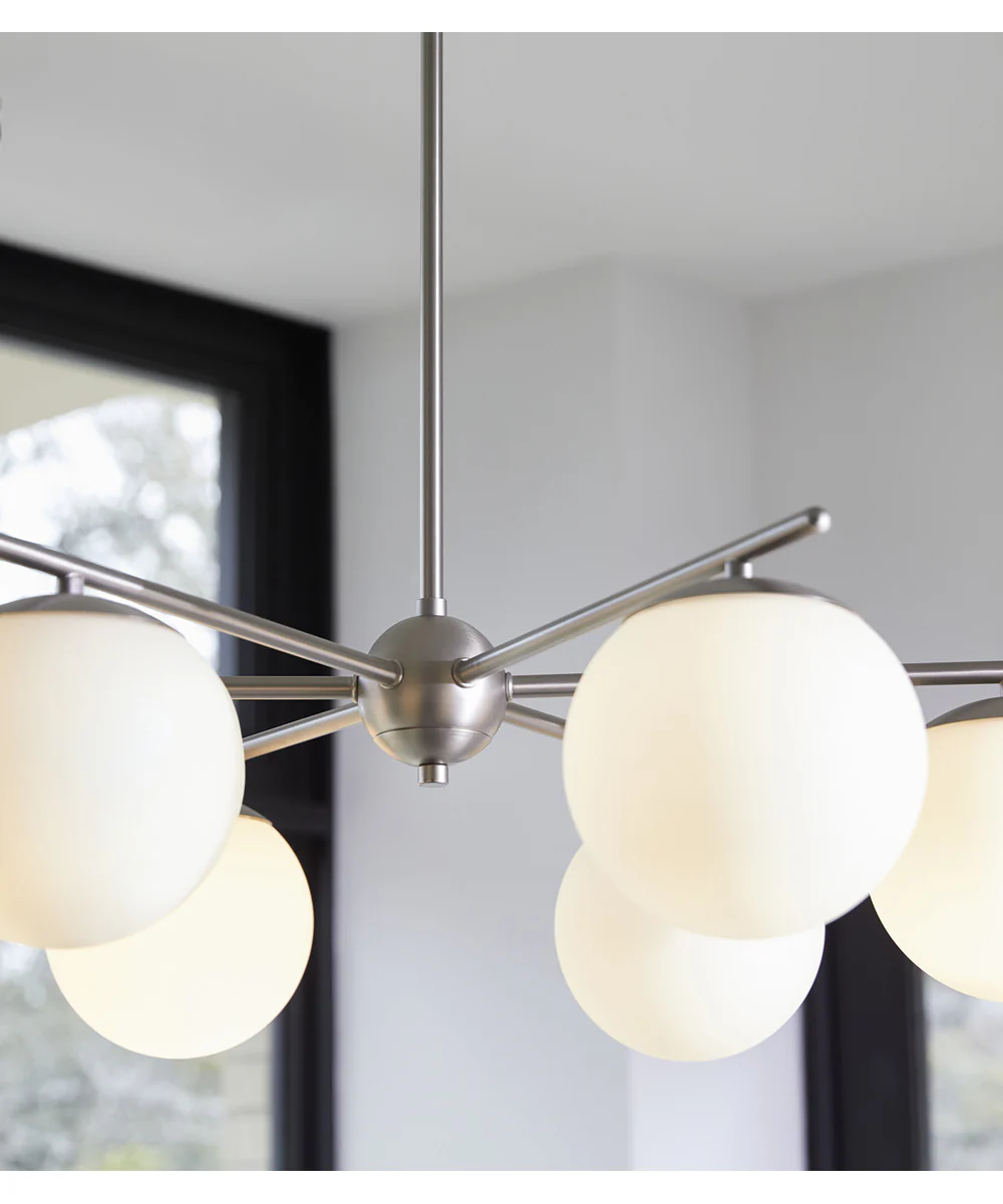 Jasper 6-light Chandelier Satin Nickel - Image 7